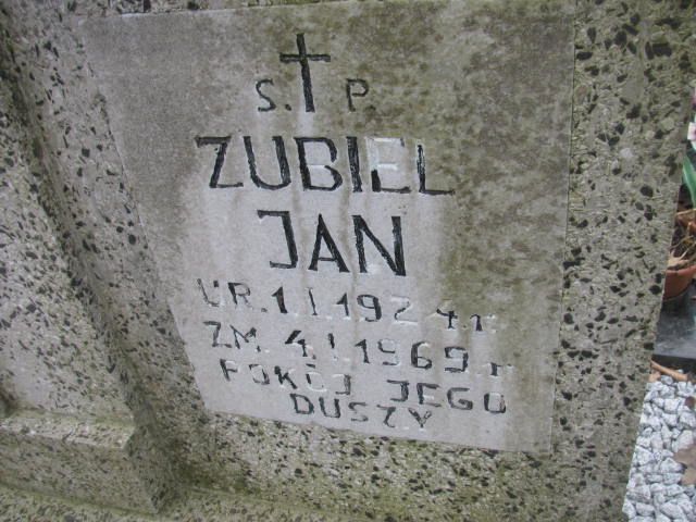 Jan ZUBIEL 1924 Bolesławiec zakład gosp kom - Grobonet - Wyszukiwarka osób pochowanych