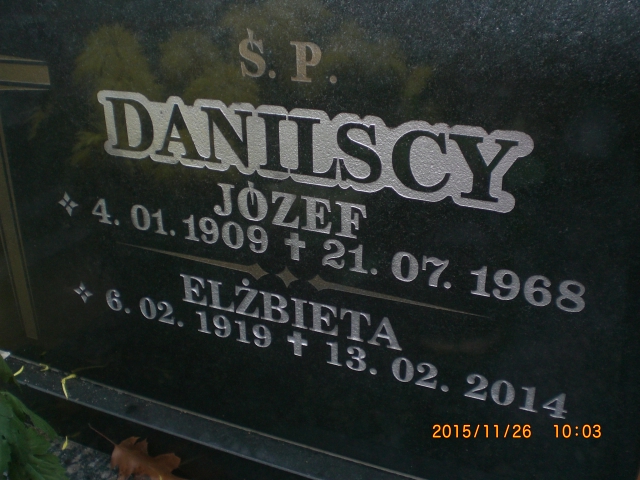 Józef DANILSKI 1909 Bolesławiec zakład gosp kom - Grobonet - Wyszukiwarka osób pochowanych