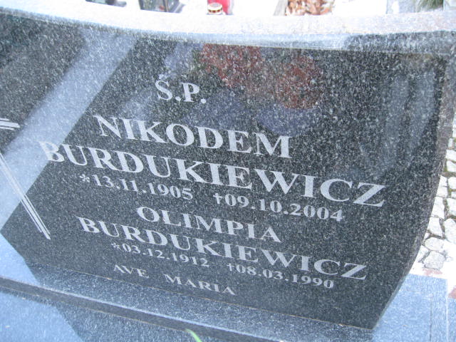 Olimpia BURDUKIEWICZ 1912 Bolesławiec zakład gosp kom - Grobonet - Wyszukiwarka osób pochowanych