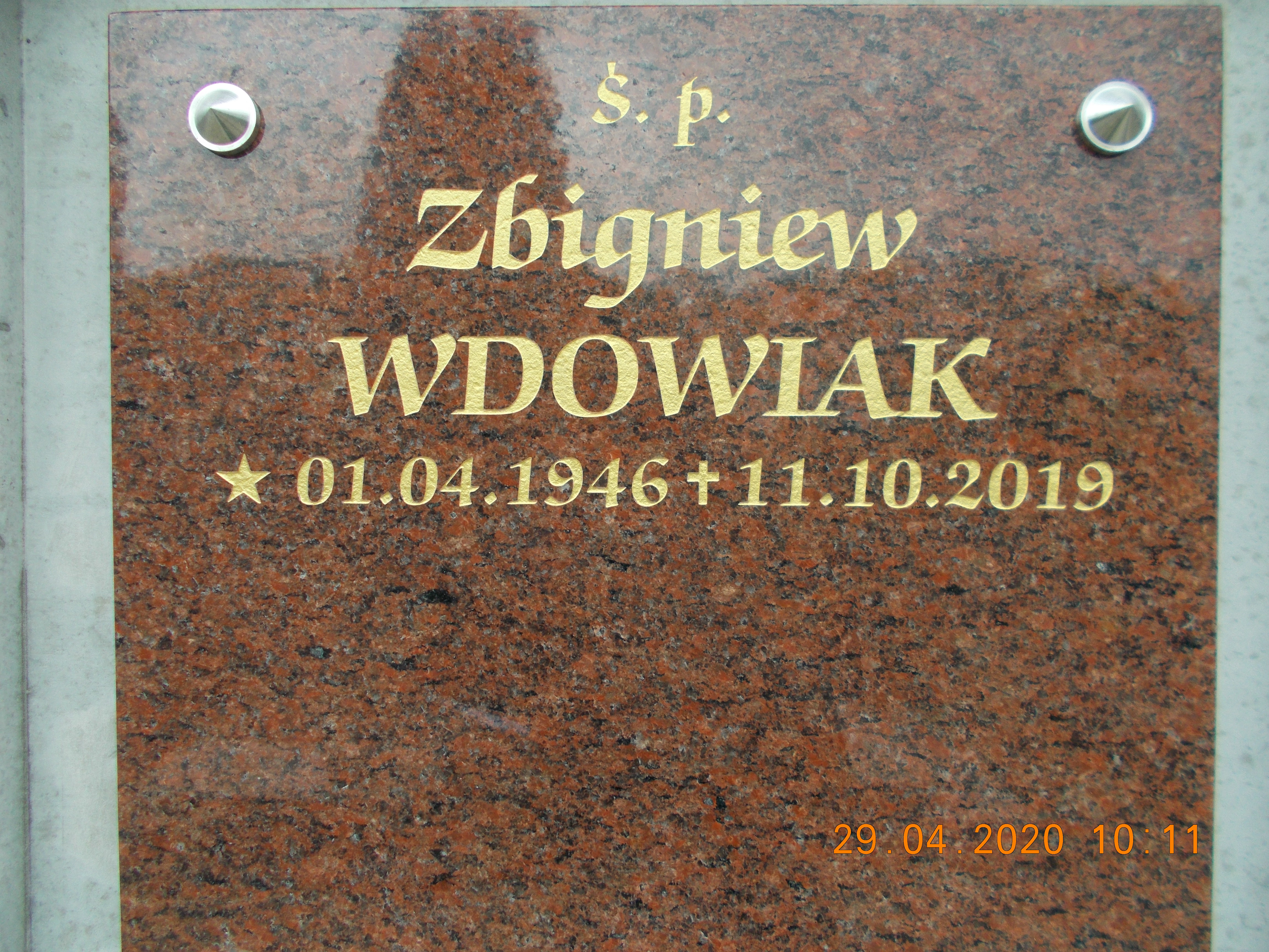 Grób ZBIGNIEW WDOWIAK
