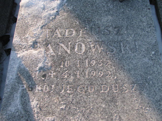 Tadeusz BANOWSKI 1932 Bolesławiec zakład gosp kom - Grobonet - Wyszukiwarka osób pochowanych