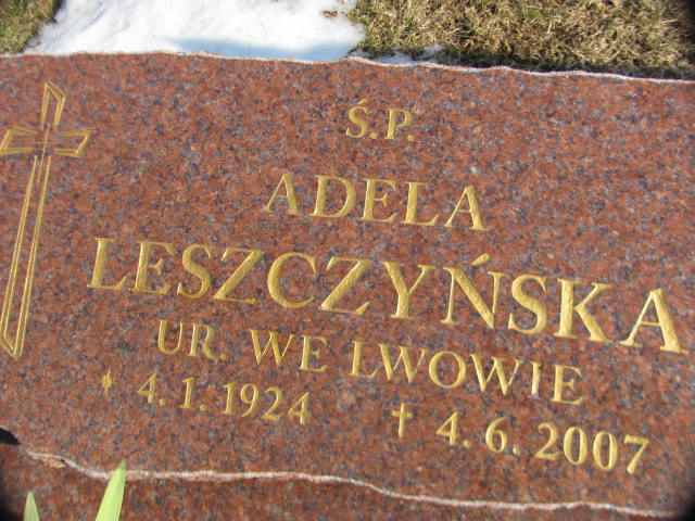 Adela LESZCZYŃSKA 1924 Bolesławiec zakład gosp kom - Grobonet - Wyszukiwarka osób pochowanych