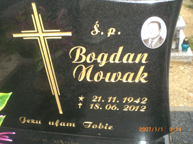 Bogdan NOWAK 1942 Bolesławiec zakład gosp kom - Grobonet - Wyszukiwarka osób pochowanych