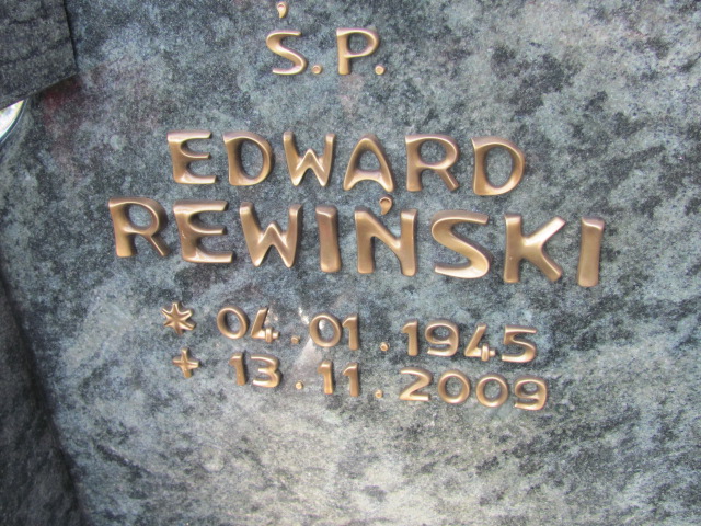 Edward REWIŃSKI 1945 Bolesławiec zakład gosp kom - Grobonet - Wyszukiwarka osób pochowanych