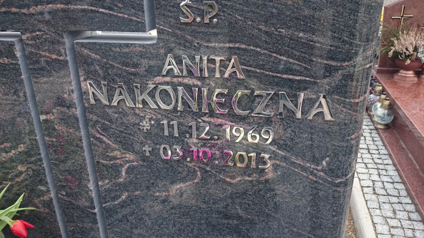 Grób ANITA NAKONIECZNA