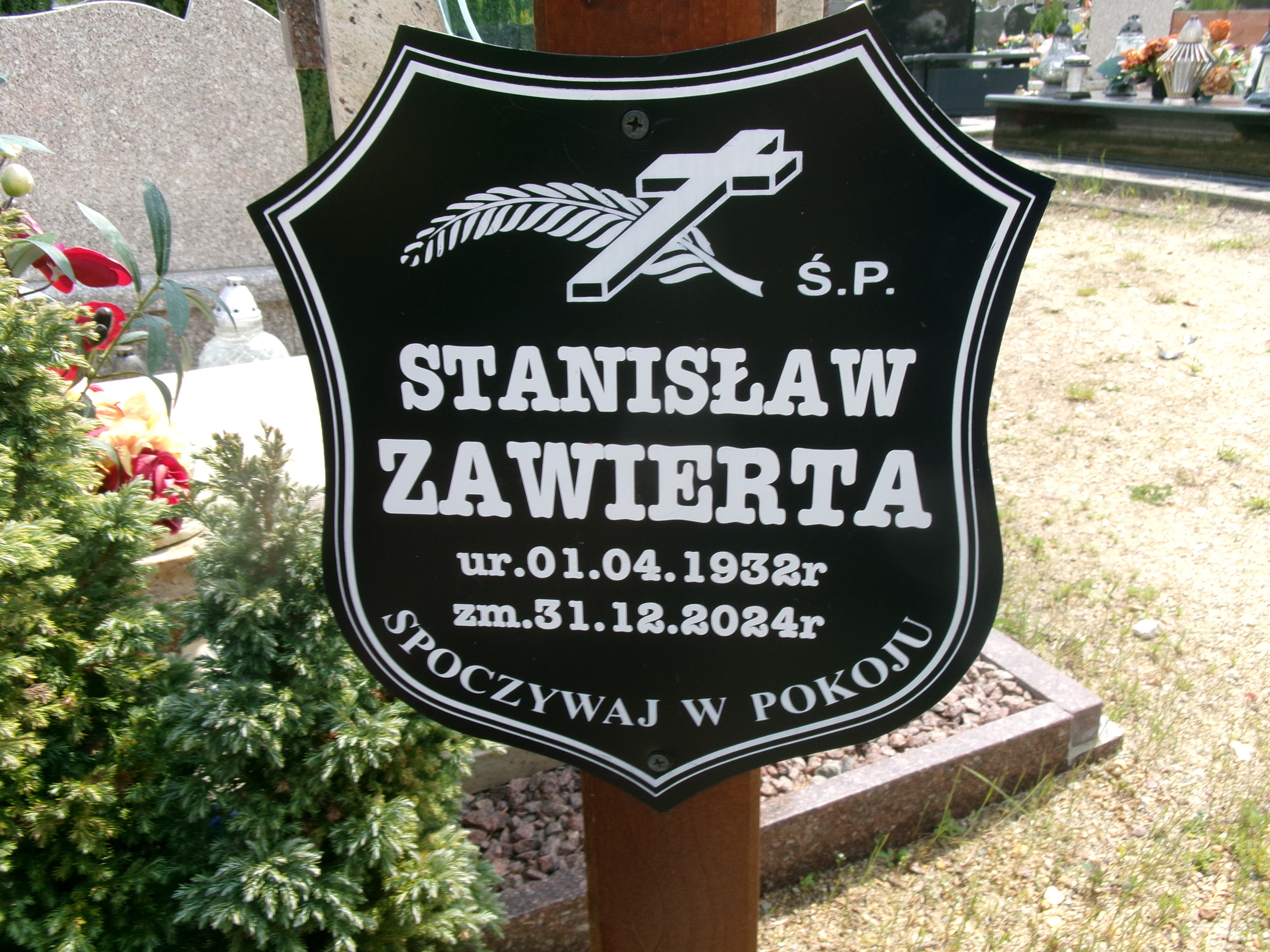 Grób STANISŁAW ZAWIERTA
