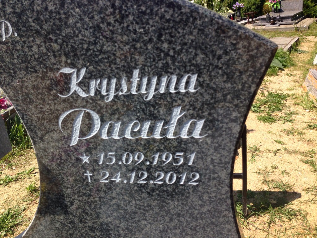 Grób KRYSTYNA PACUŁA