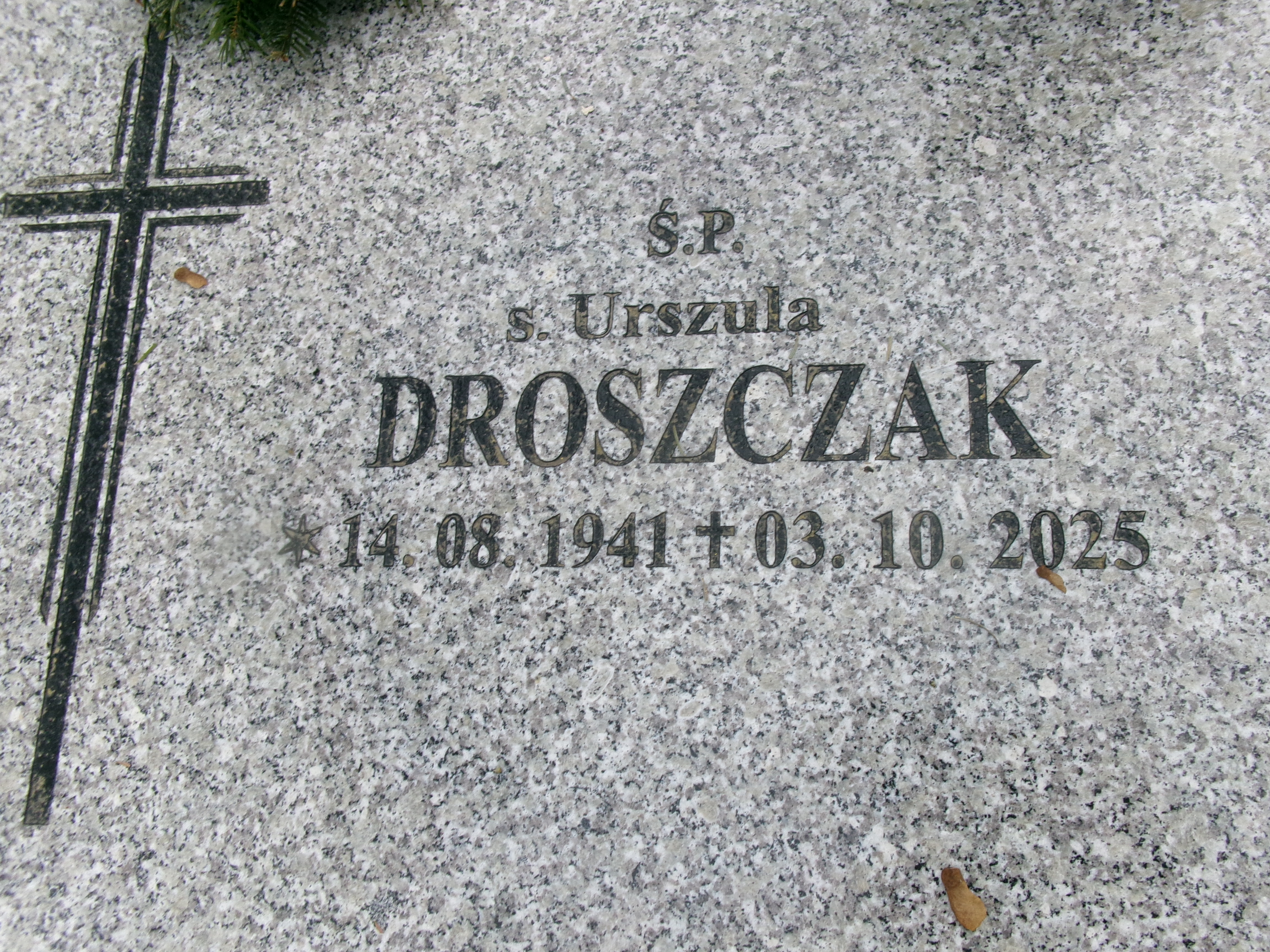 Grób MARIA DROSZCZAK