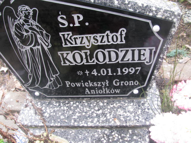 Krzysztof KOŁODZIEJ 1997 Bolesławiec zakład gosp kom - Grobonet - Wyszukiwarka osób pochowanych
